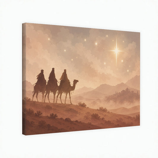 Desert Dawn Journey of the Magi Christian Wall Art Poster/Canvas