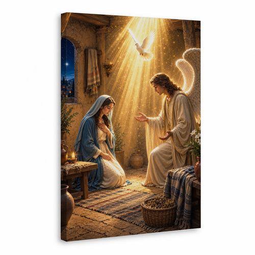 The Annunciation of Mary Christian Wall Art Poster/Canvas