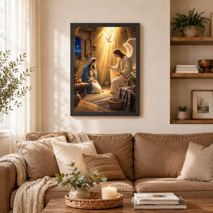 The Annunciation of Mary Christian Wall Art Poster/Canvas