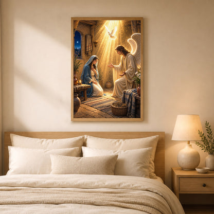 The Annunciation of Mary Christian Wall Art Poster/Canvas