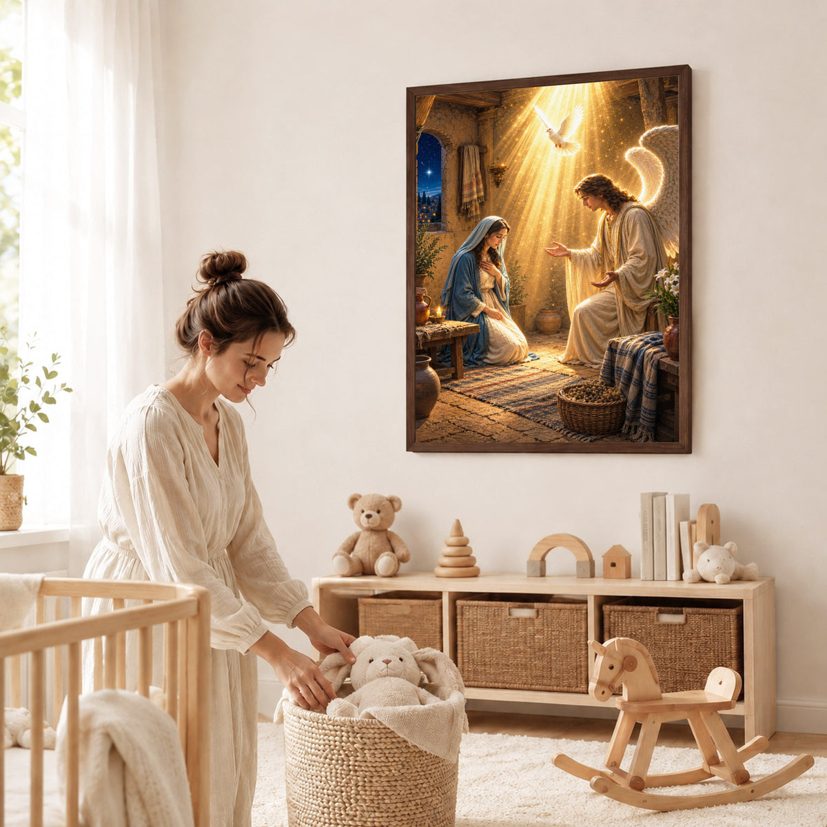 The Annunciation of Mary Christian Wall Art Poster/Canvas