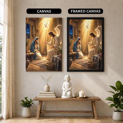 The Annunciation of Mary Christian Wall Art Poster/Canvas
