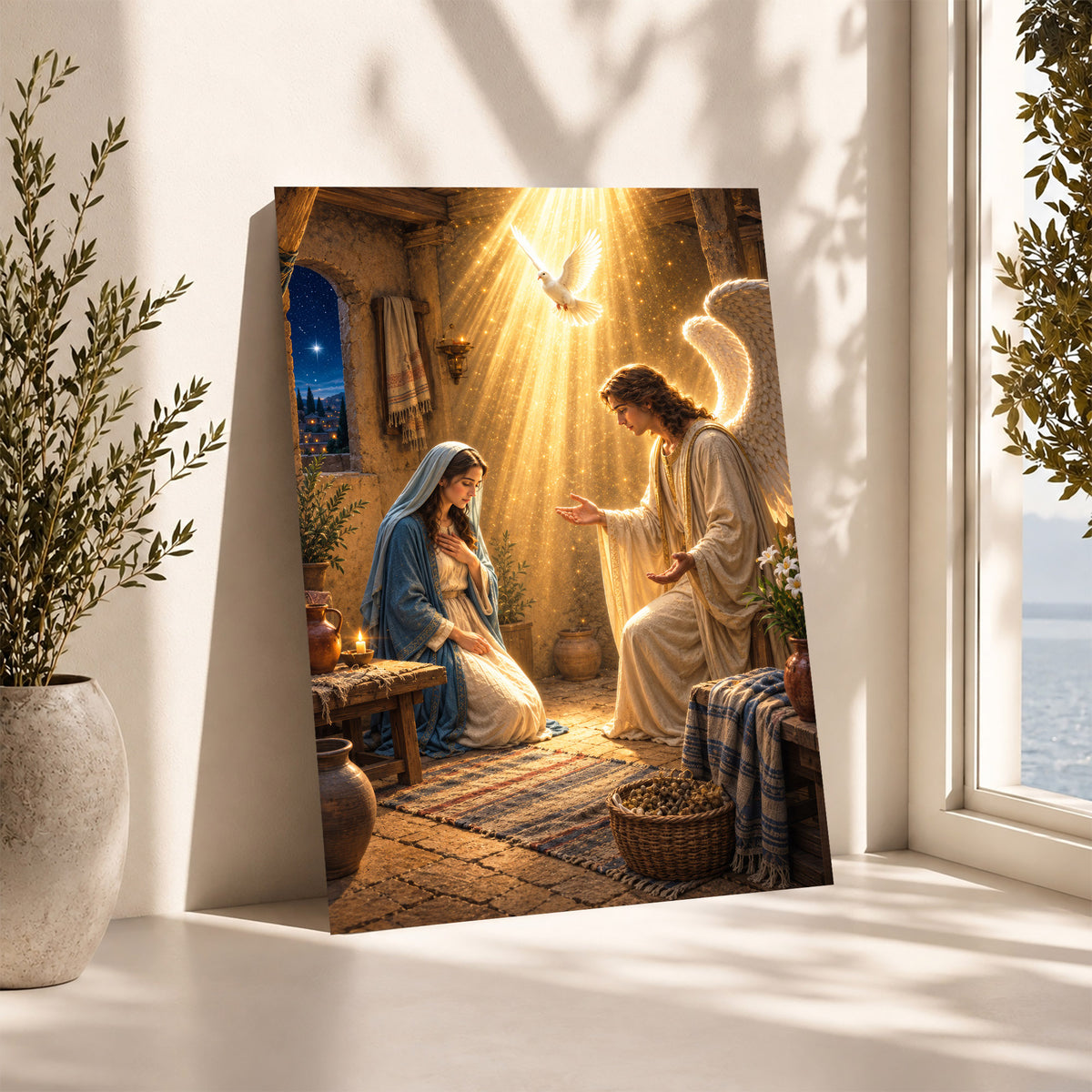 The Annunciation of Mary Christian Wall Art Poster/Canvas