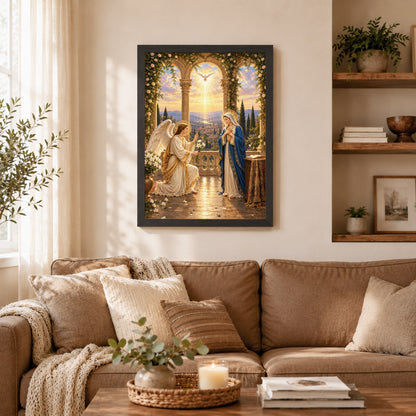 Annunciation of Mary Christian Wall Art Poster/Canvas