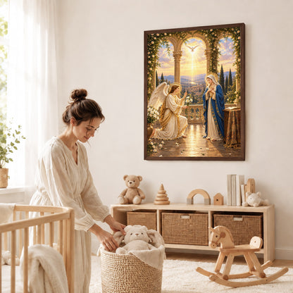 Annunciation of Mary Christian Wall Art Poster/Canvas