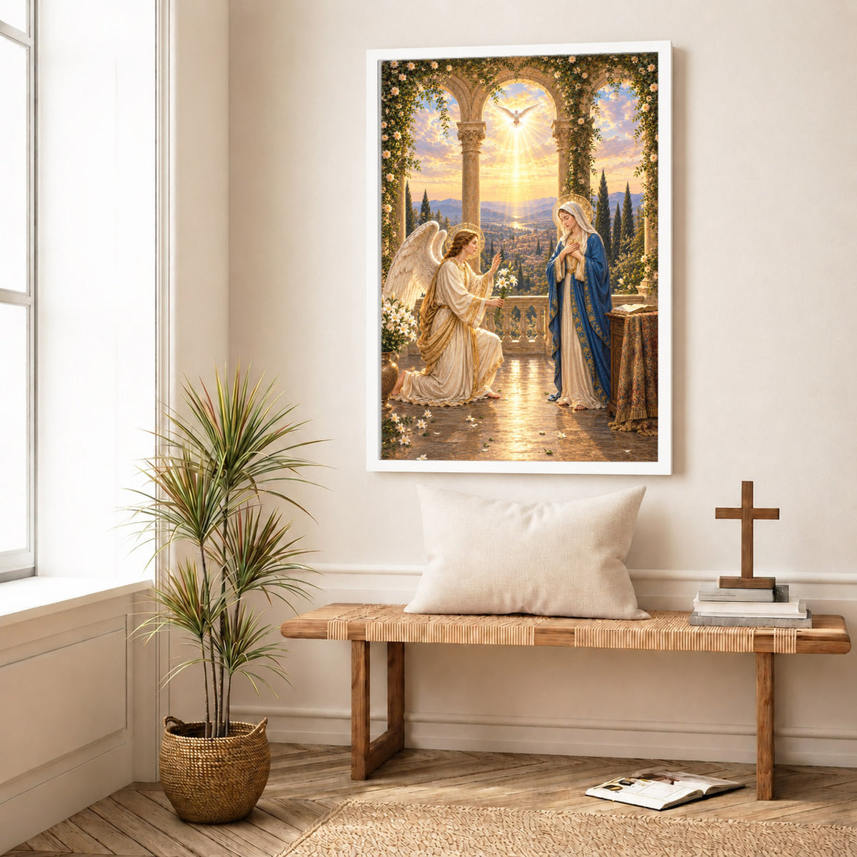 Annunciation of Mary Christian Wall Art Poster/Canvas