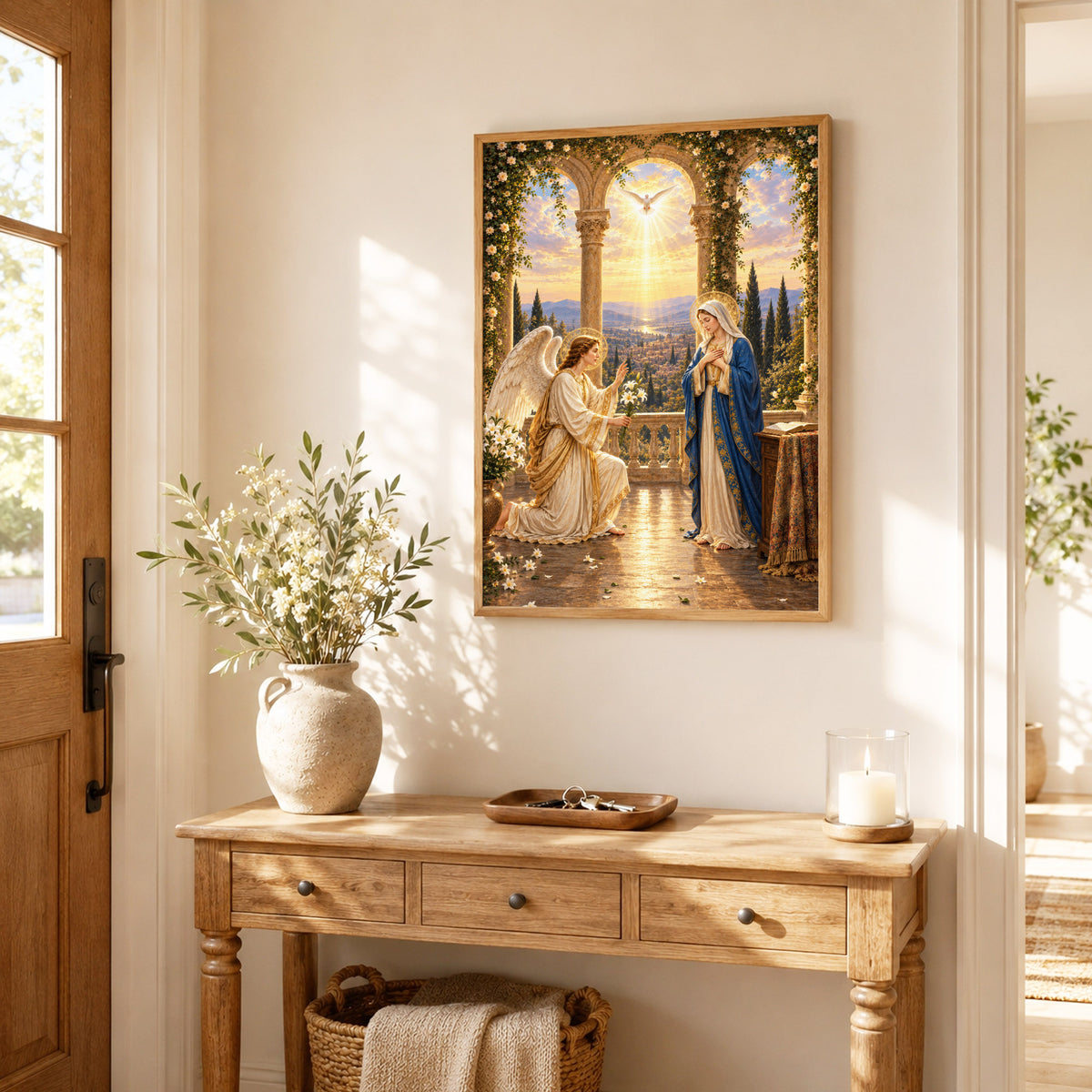 Annunciation of Mary Christian Wall Art Poster/Canvas