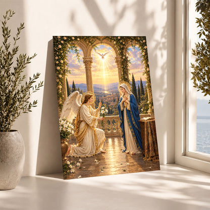 Annunciation of Mary Christian Wall Art Poster/Canvas