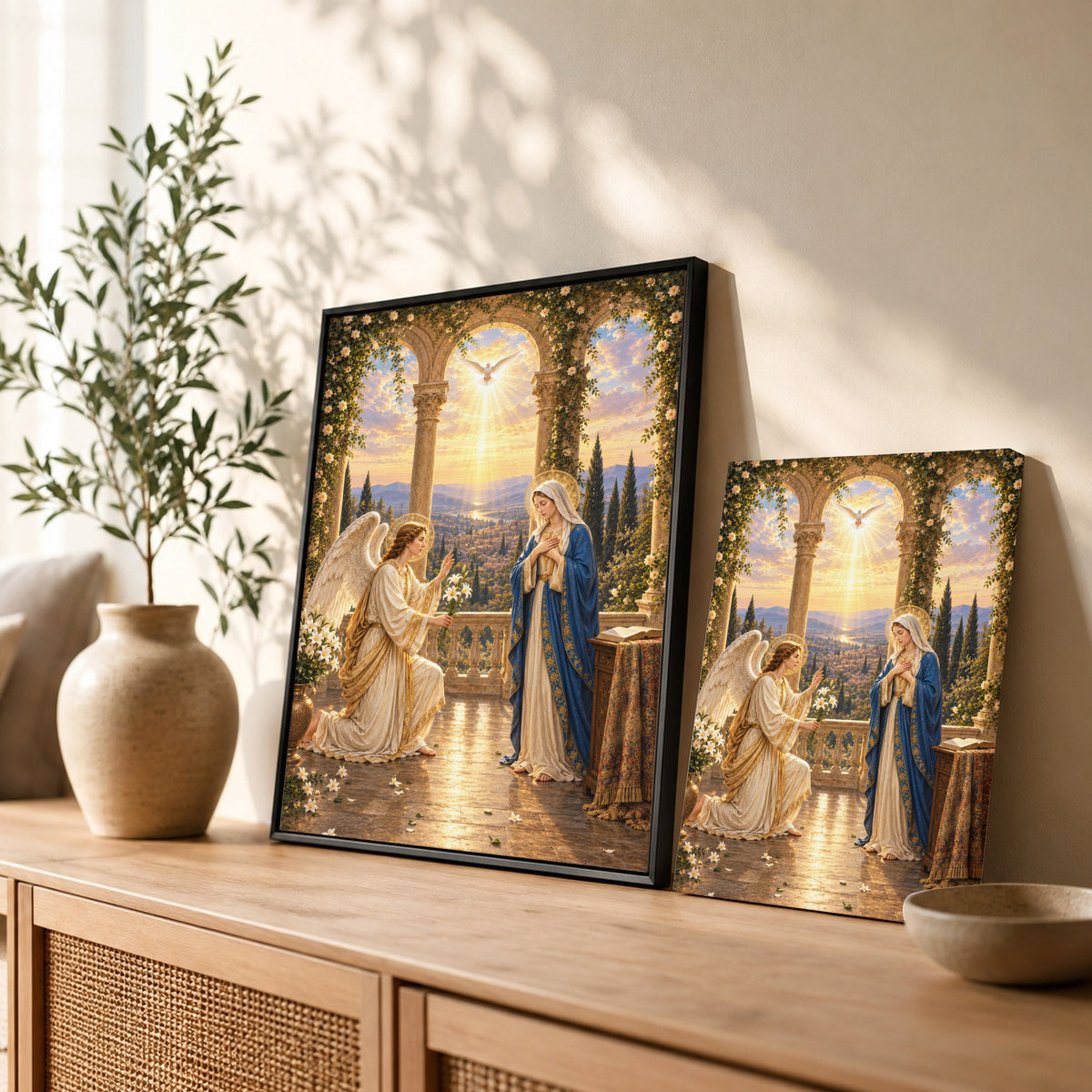 Annunciation of Mary Christian Wall Art Poster/Canvas