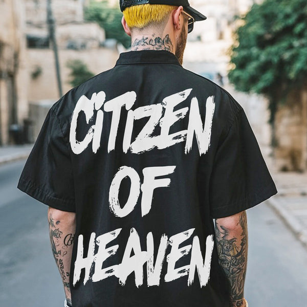 Citizen Of Heaven Print Hawaiian Shirt 043-A