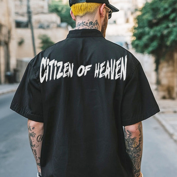 Citizen Of Heaven Print Hawaiian Shirt 043-B