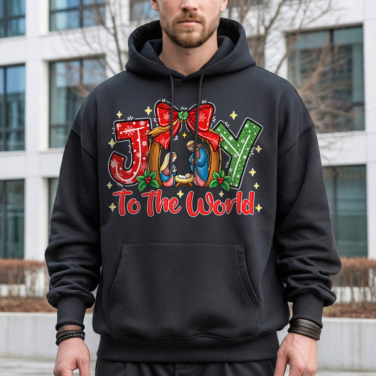 Joy To The World Christian Christmas – Unisex Tshirt / Hoodie / Sweatshirt