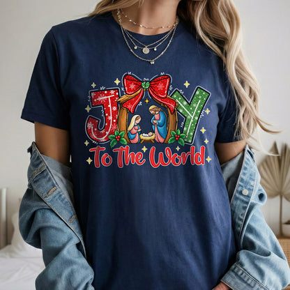 Joy To The World Christian Christmas – Unisex Tshirt / Hoodie / Sweatshirt