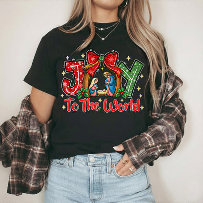 Joy To The World Christian Christmas – Unisex Tshirt / Hoodie / Sweatshirt