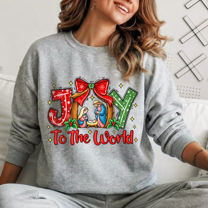 Joy To The World Christian Christmas – Unisex Tshirt / Hoodie / Sweatshirt