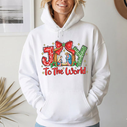 Joy To The World Christian Christmas – Unisex Tshirt / Hoodie / Sweatshirt
