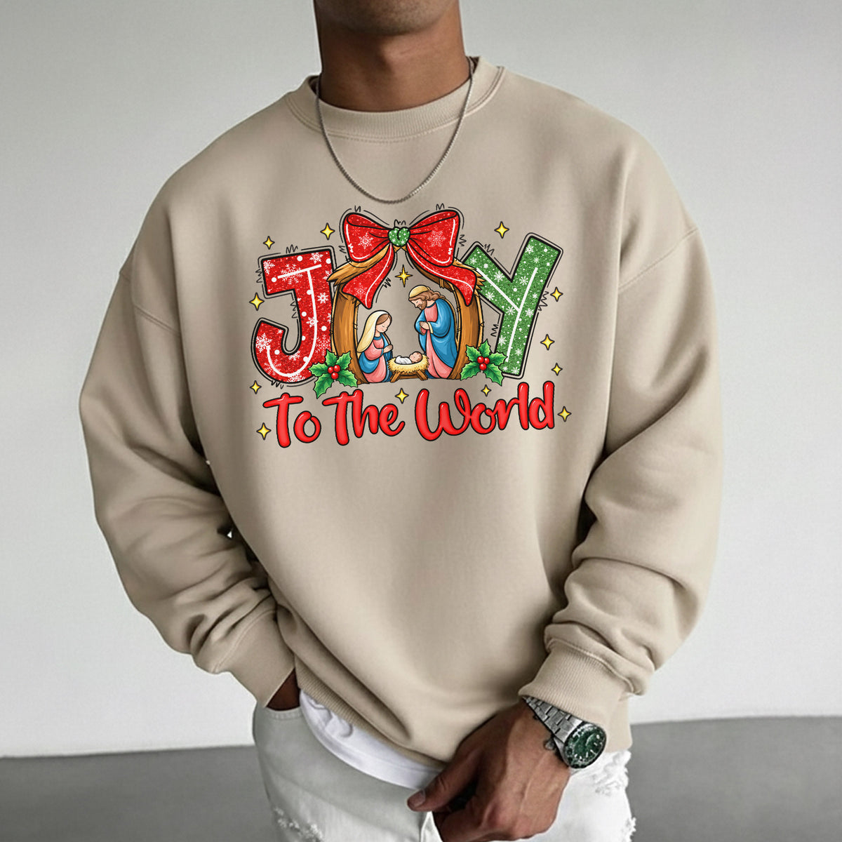 Joy To The World Christian Christmas – Unisex Tshirt / Hoodie / Sweatshirt