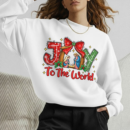 Joy To The World Christian Christmas – Unisex Tshirt / Hoodie / Sweatshirt