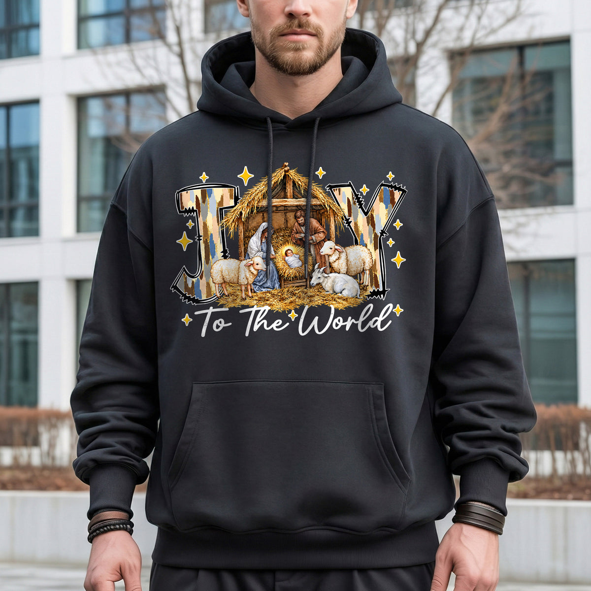 Joy To The World Nativity Christian – Unisex Tshirt / Hoodie / Sweatshirt