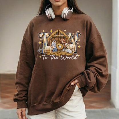 Joy To The World Nativity Christian – Unisex Tshirt / Hoodie / Sweatshirt