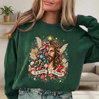 Jesus Is The Reason For The Season – Vintage Nativity Scene Christmas – Unisex T-Shirt / Hoodie / Sweatshirt