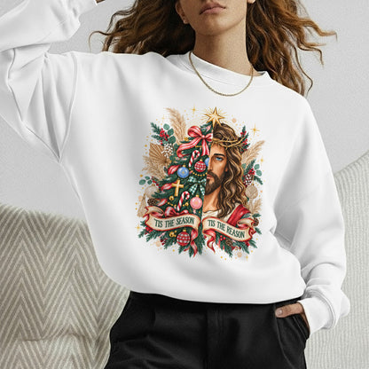 Jesus Is The Reason For The Season – Vintage Nativity Scene Christmas – Unisex T-Shirt / Hoodie / Sweatshirt
