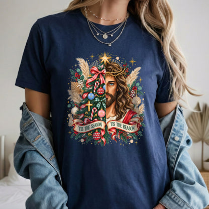 Jesus Is The Reason For The Season – Vintage Nativity Scene Christmas – Unisex T-Shirt / Hoodie / Sweatshirt