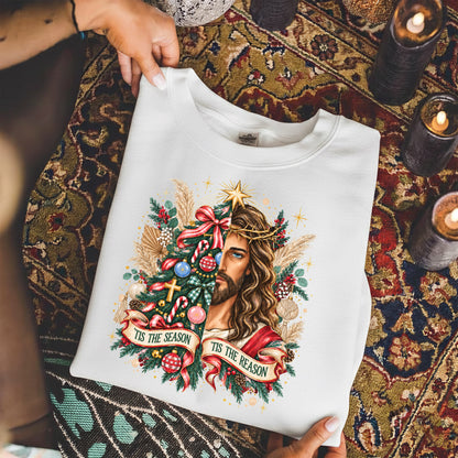Jesus Is The Reason For The Season – Vintage Nativity Scene Christmas – Unisex T-Shirt / Hoodie / Sweatshirt