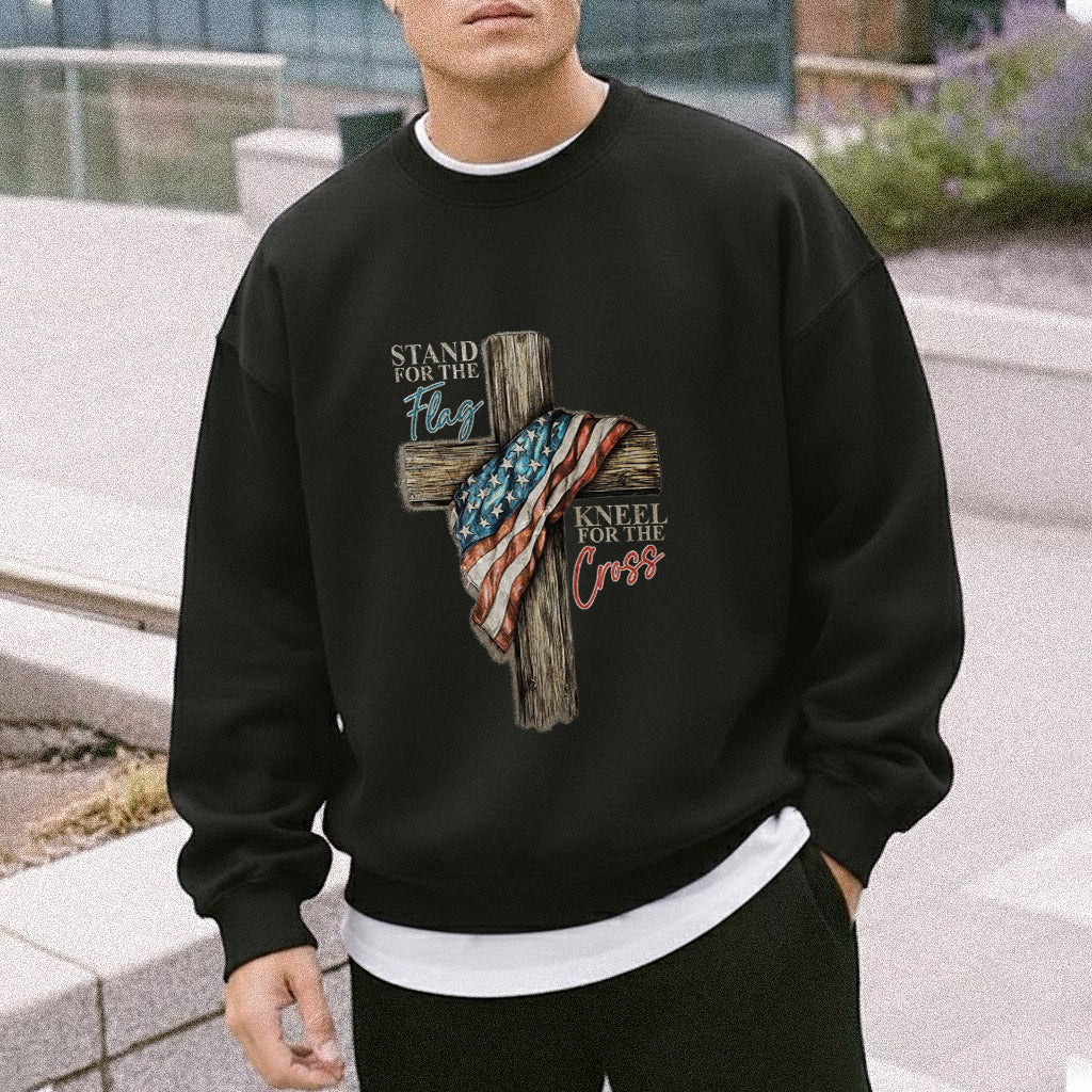 Stand for the Flag, Kneel for the Cross 2 - Hold Fast Faith - Unisex Tshirt / Hoodie / Sweatshirt