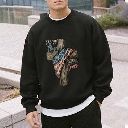 Stand for the Flag, Kneel for the Cross 2 - Hold Fast Faith - Unisex Tshirt / Hoodie / Sweatshirt