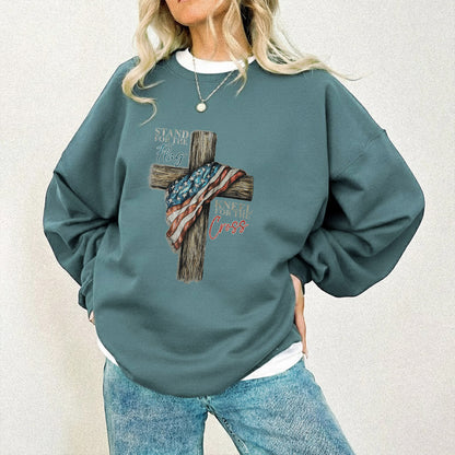 Stand for the Flag, Kneel for the Cross 2 - Hold Fast Faith - Unisex Tshirt / Hoodie / Sweatshirt