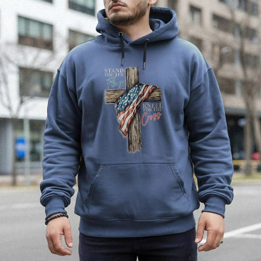 Stand for the Flag, Kneel for the Cross 2 - Hold Fast Faith - Unisex Tshirt / Hoodie / Sweatshirt