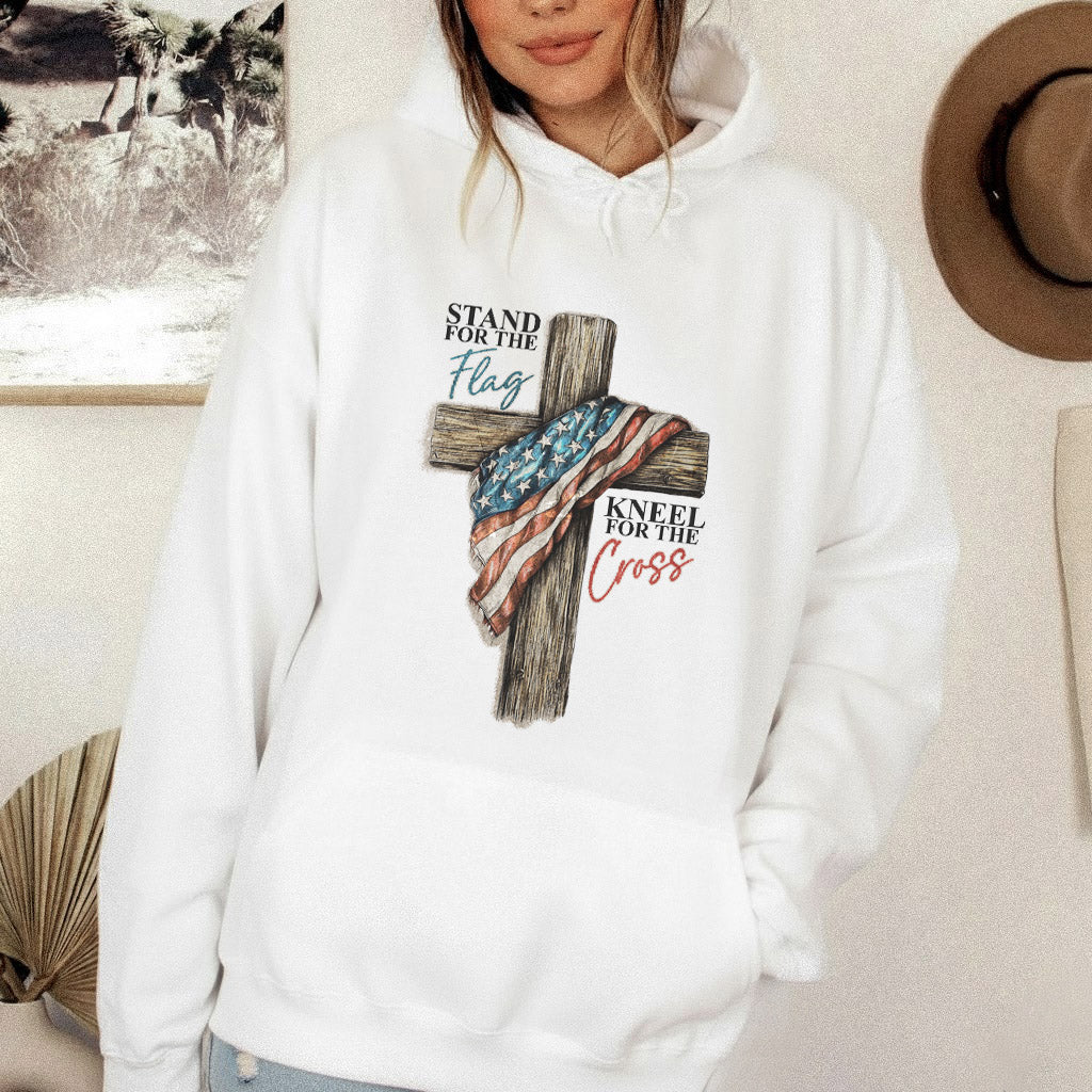 Stand for the Flag, Kneel for the Cross 2 - Hold Fast Faith - Unisex Tshirt / Hoodie / Sweatshirt