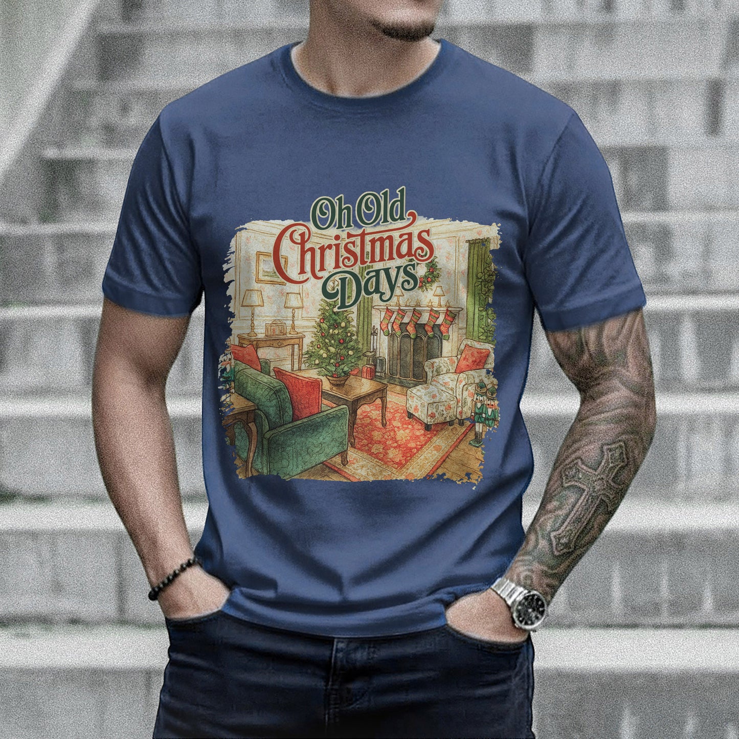 Old Chrismas Living Room - Old Christmas Days - Unisex Tshirt / Hoodie / Sweatshirt