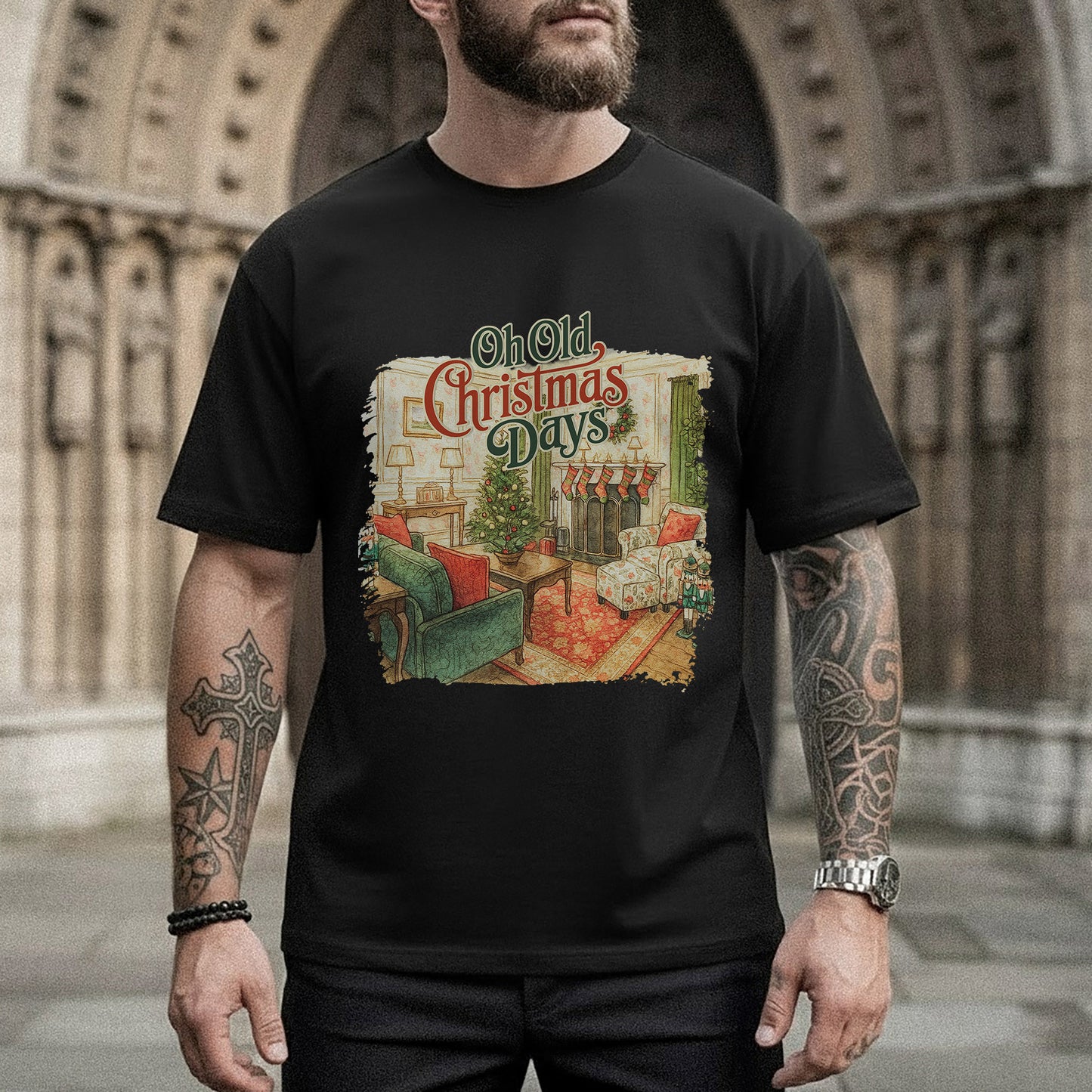 Old Chrismas Living Room - Old Christmas Days - Unisex Tshirt / Hoodie / Sweatshirt