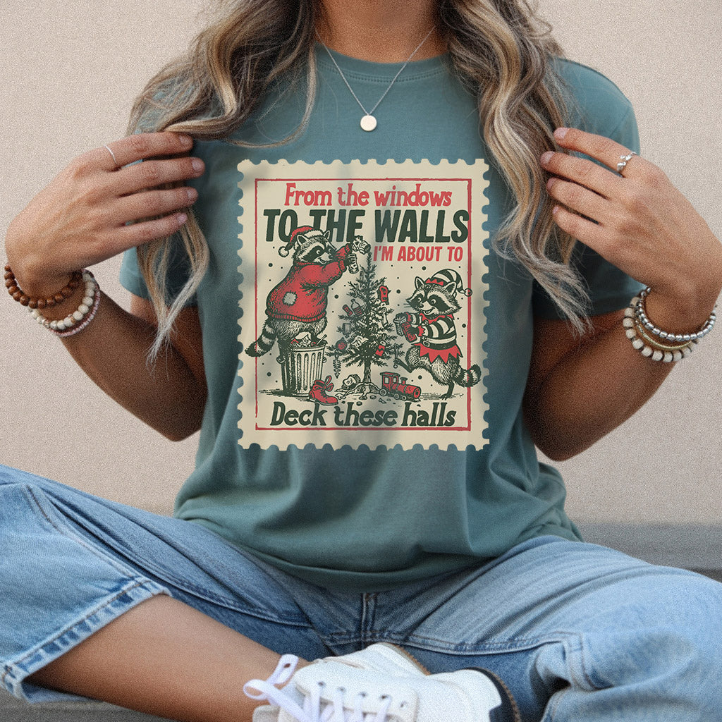 Deck These Halls Cozy Fox Edition - Old Christmas Days - Unisex Tshirt / Hoodie / Sweatshirt