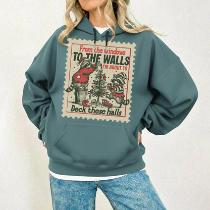 Deck These Halls Cozy Fox Edition - Old Christmas Days - Unisex Tshirt / Hoodie / Sweatshirt