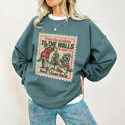 Deck These Halls Cozy Fox Edition - Old Christmas Days - Unisex Tshirt / Hoodie / Sweatshirt