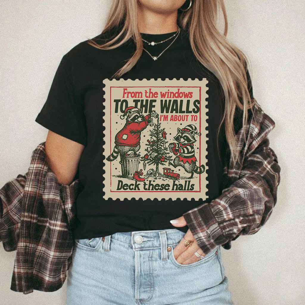 Deck These Halls Cozy Fox Edition - Old Christmas Days - Unisex Tshirt / Hoodie / Sweatshirt