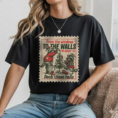 Deck These Halls Cozy Fox Edition - Old Christmas Days - Unisex Tshirt / Hoodie / Sweatshirt