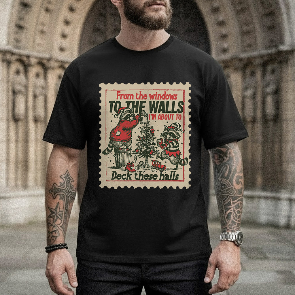 Deck These Halls Cozy Fox Edition - Old Christmas Days - Unisex Tshirt / Hoodie / Sweatshirt