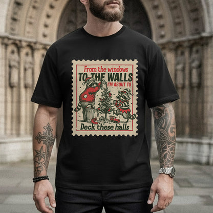 Deck These Halls Cozy Fox Edition - Old Christmas Days - Unisex Tshirt / Hoodie / Sweatshirt