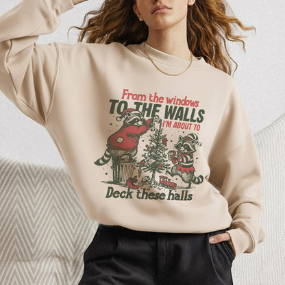 Deck These Halls Cozy Fox Edition - Old Christmas Days - Unisex Tshirt / Hoodie / Sweatshirt
