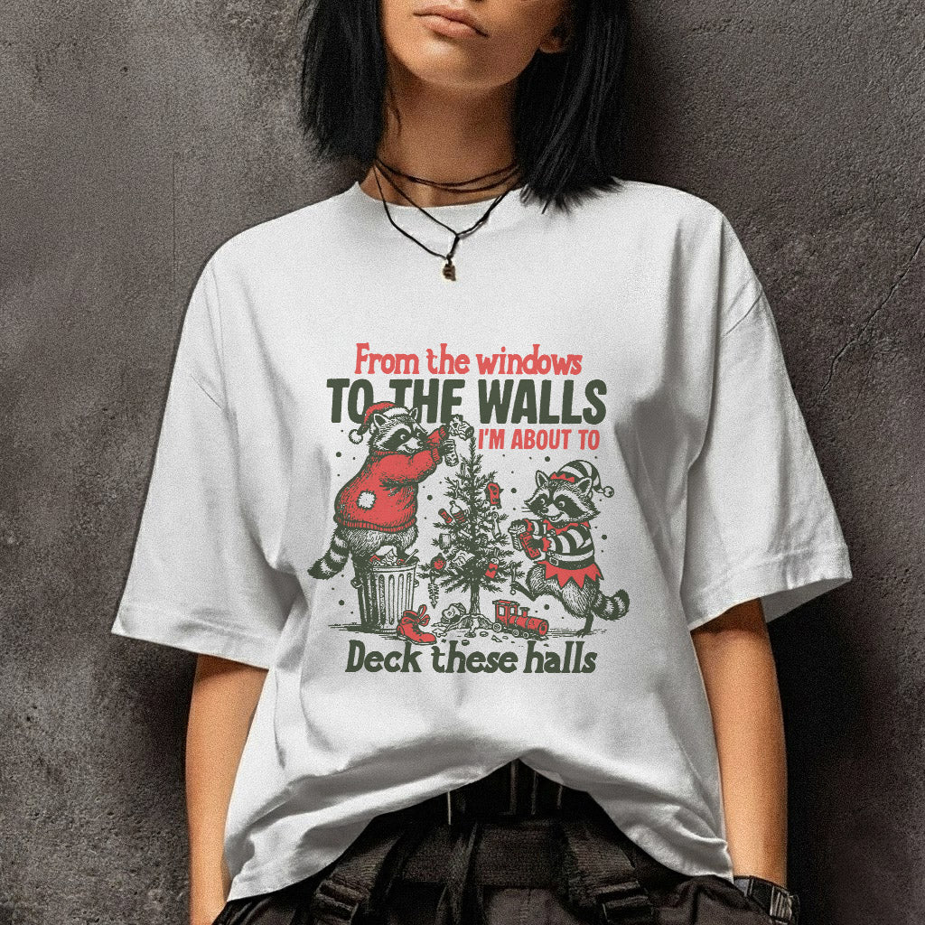 Deck These Halls Cozy Fox Edition - Old Christmas Days - Unisex Tshirt / Hoodie / Sweatshirt