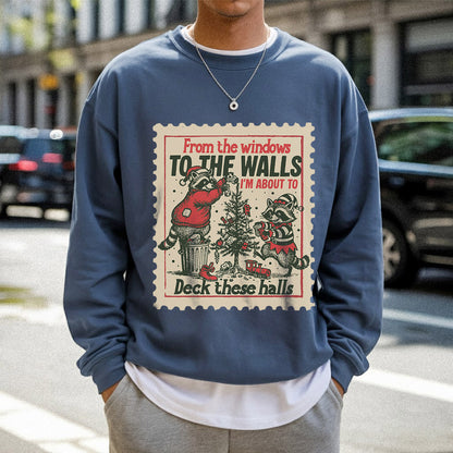 Deck These Halls Cozy Fox Edition - Old Christmas Days - Unisex Tshirt / Hoodie / Sweatshirt