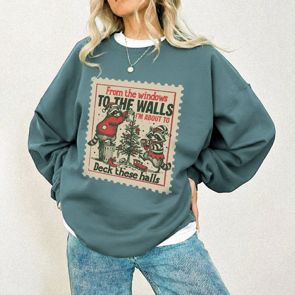 Deck These Halls Cozy Fox Edition - Old Christmas Days - Unisex Tshirt / Hoodie / Sweatshirt
