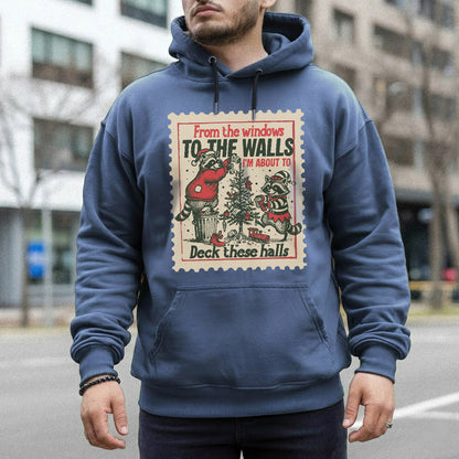 Deck These Halls Cozy Fox Edition - Old Christmas Days - Unisex Tshirt / Hoodie / Sweatshirt