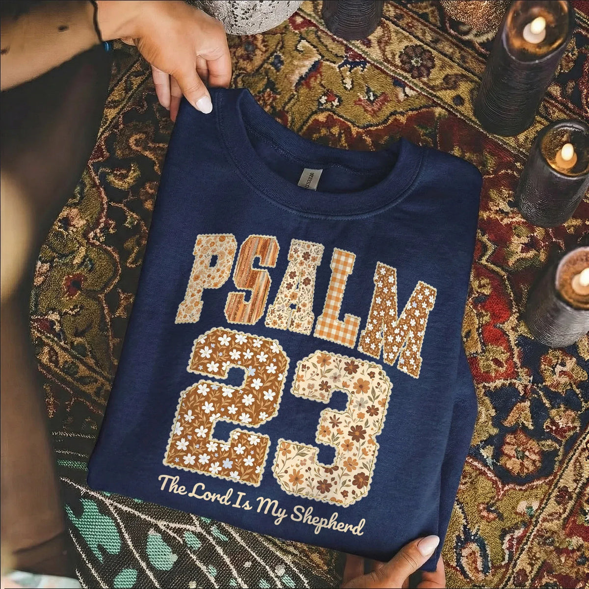 Psalm 23 - Pattern Christian - Unisex Tshirt / Hoodie / Sweatshirt - Faith Guided Life