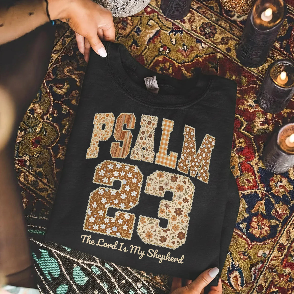 Psalm 23 - Pattern Christian - Unisex Tshirt / Hoodie / Sweatshirt - Faith Guided Life