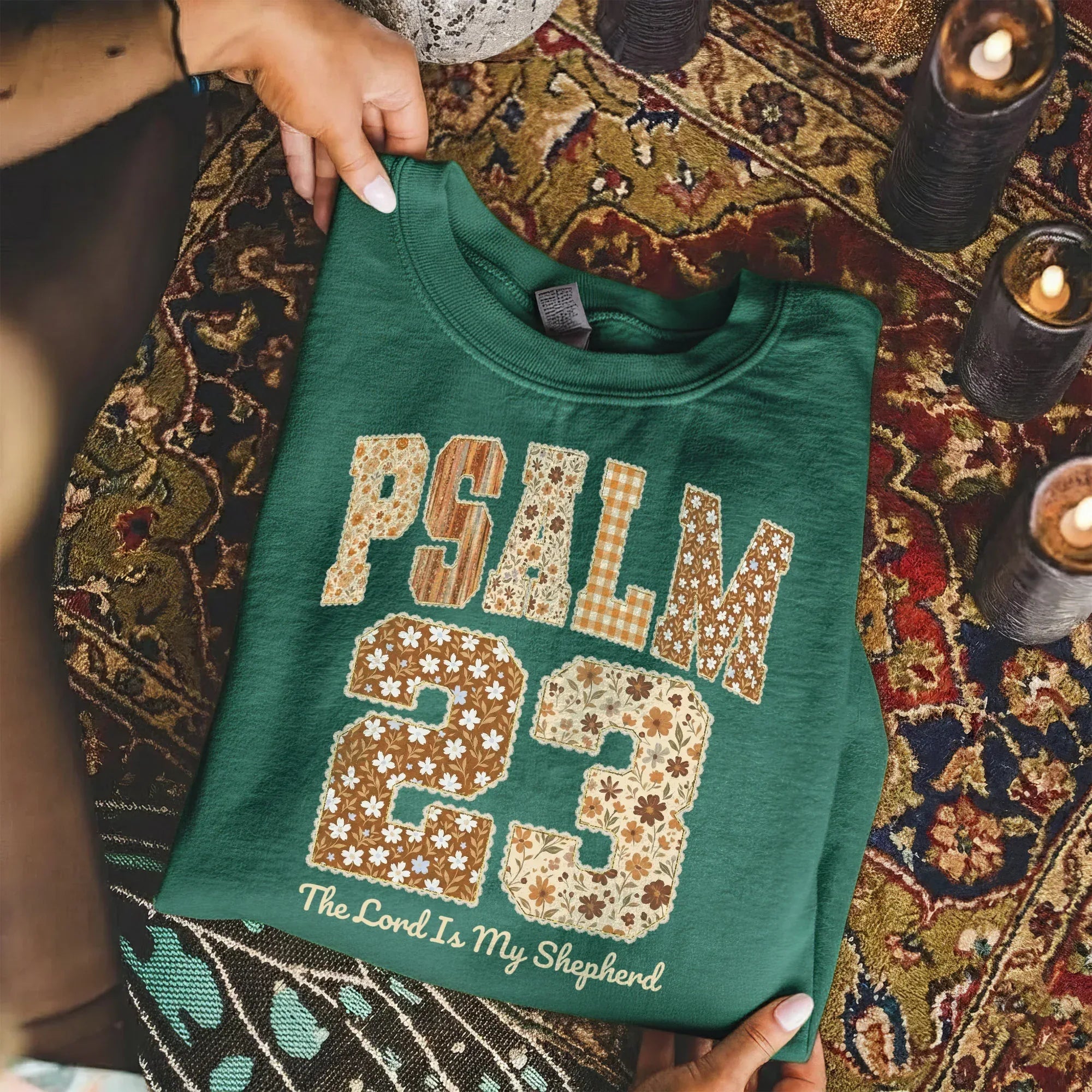 Psalm 23 - Pattern Christian - Unisex Tshirt / Hoodie / Sweatshirt - Faith Guided Life